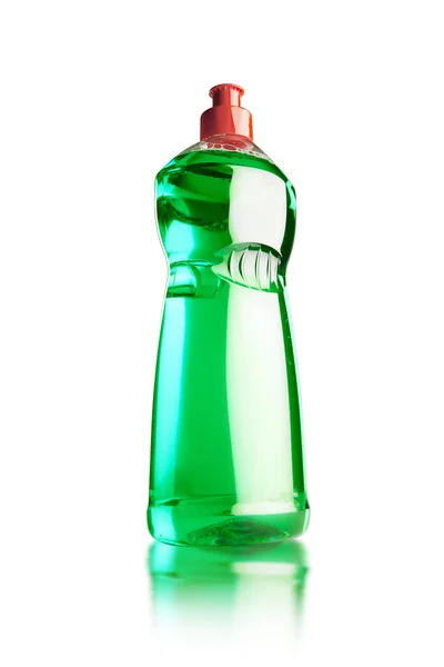 Полная бутылка моющего средства — стоковое фото