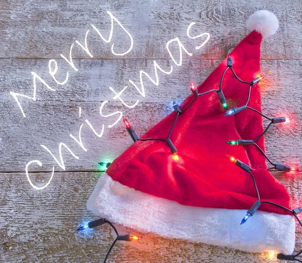 Merry christmas santa hat — Stock Photo, Image