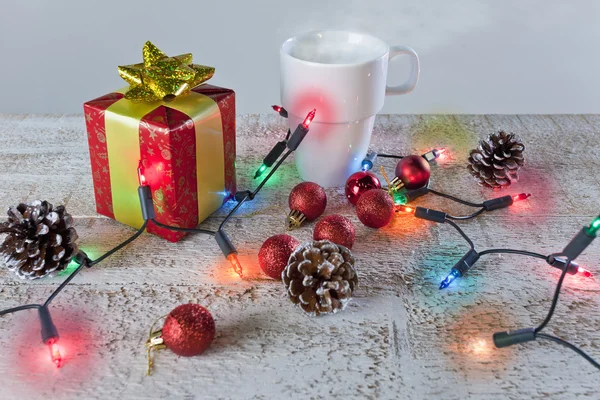 Christmas ornaments on a background — Stock Photo, Image