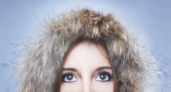 Beautiful winter woman — Stock Photo, Image