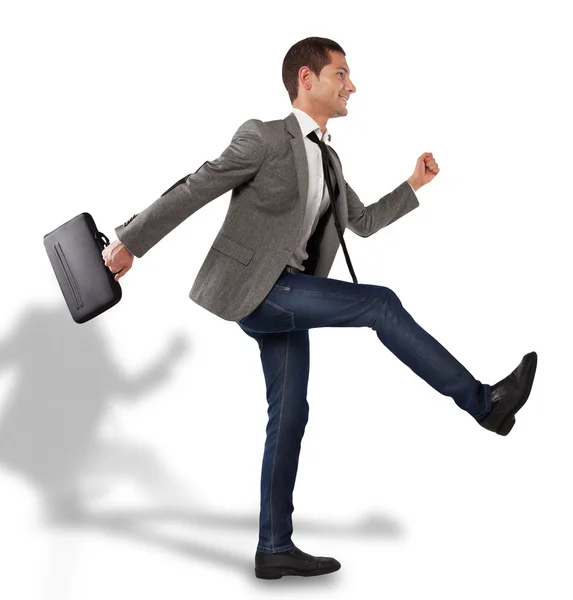 Young interesting businessman with rimmed glasses — Stock Photo, Image