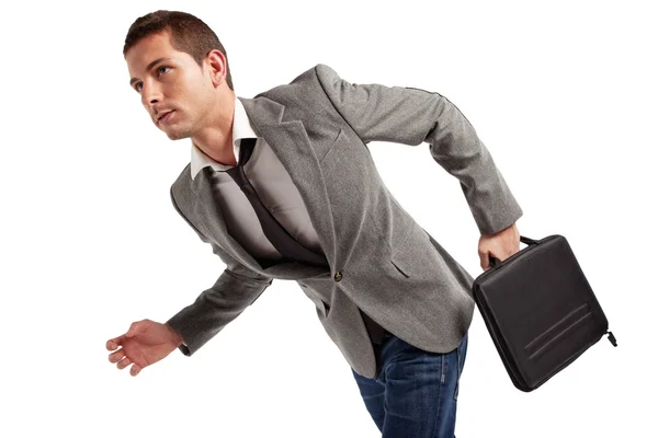 Young interesting businessman with rimmed glasses — Stock Photo, Image