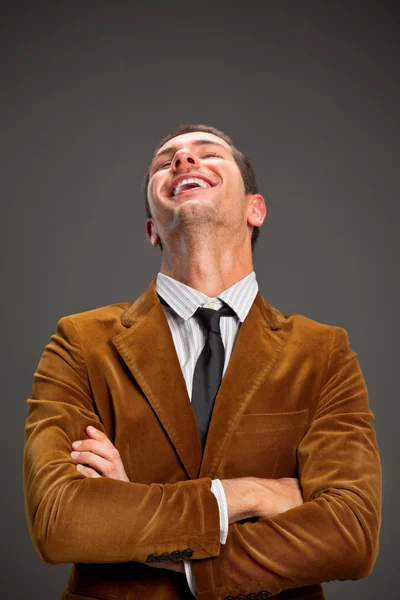 Young interesting businessman with rimmed glasses — Stock Photo, Image