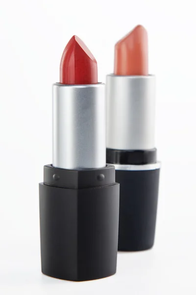 Two lipsticks on a white background — Stock Photo, Image