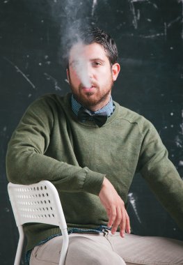 şık adam Sigara.