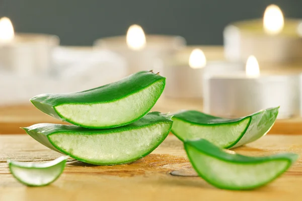 Aloe Vera Pflanze für die Hautpflege. — Stockfoto