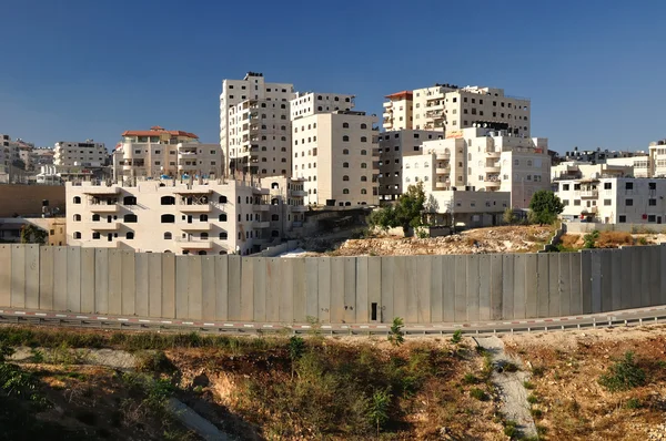 Avskiljande vägg. Israel. — Stockfoto