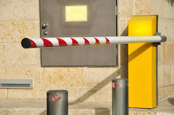 Parking barrier.