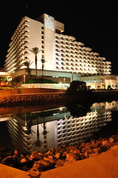 Hotel nocturno. Eilat... . — Fotografia de Stock