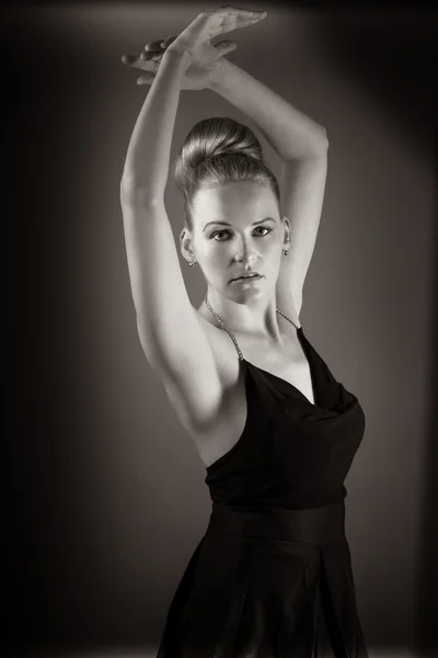 Female Model Doing A Ballet Pose