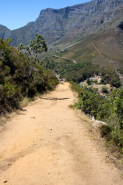 Hiking Path on table Mountain, South Africa — Stock Photo, Image