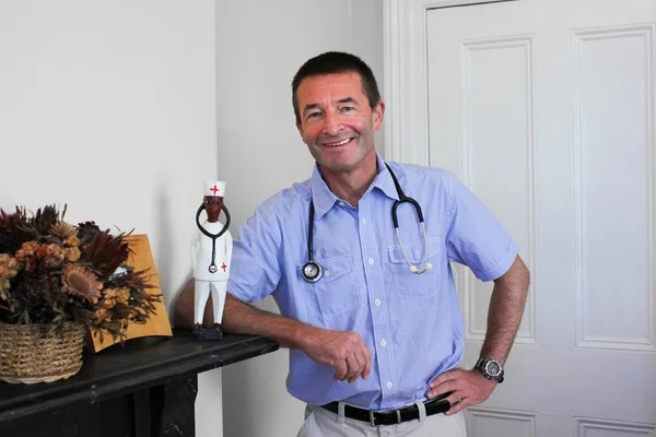 Standing white Doctor — Stock Photo, Image