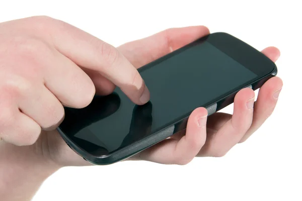 Mobile phone in use — Stock Photo, Image