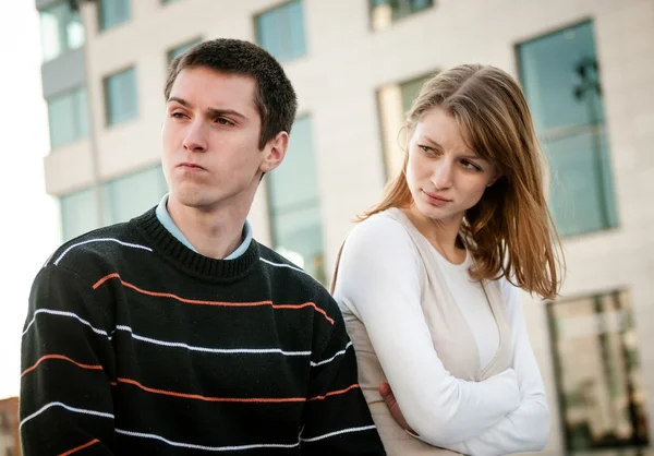 Relationsproblem - parporträtt — Stockfoto