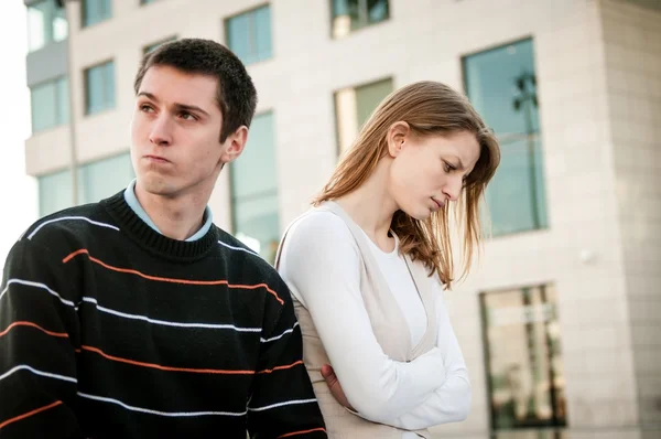 Relationship problem - couple portrait — Stock Photo, Image