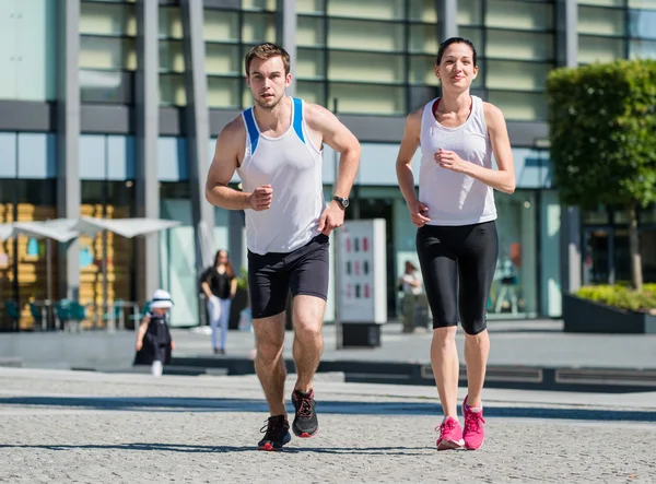 Joggen samen — Stockfoto