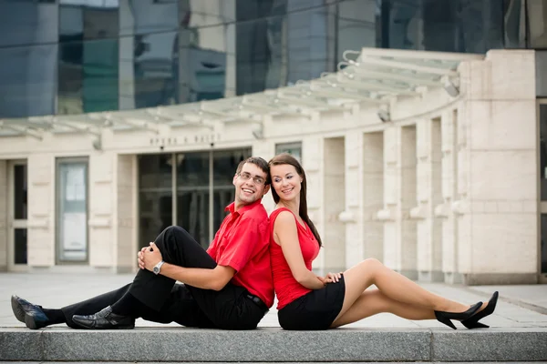 Relax - mladý pár spolu — Stock fotografie