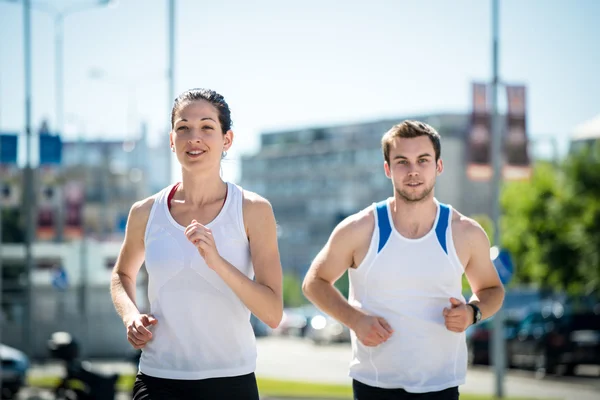 Jogging juntos — Fotografia de Stock