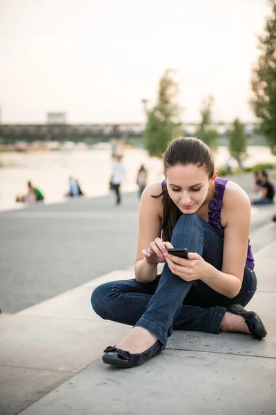 Mobility - woman in town — Stock Photo, Image