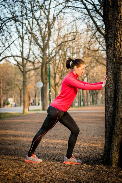 Calentamiento antes de correr — Foto de Stock