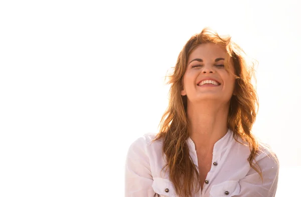 Mujer sonriente — Foto de Stock