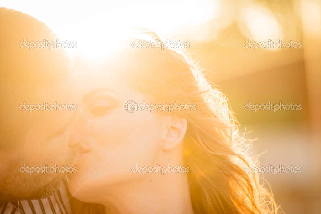 Couple in love - kiss