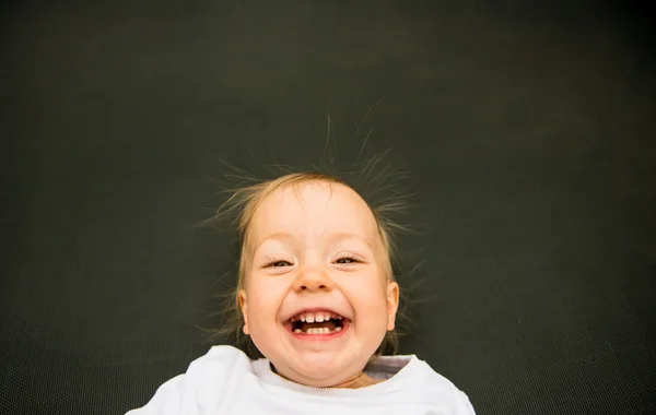 Smiling baby portrait — Stock Photo, Image