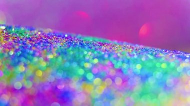 Çok renkli arkaplan dokusunun seçici odak noktası güzel bokeh ile