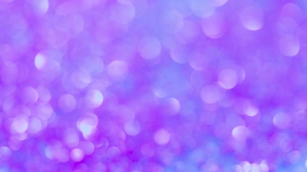Resumen colorido púrpura creativo macro bokeh fondo. — Vídeo de stock