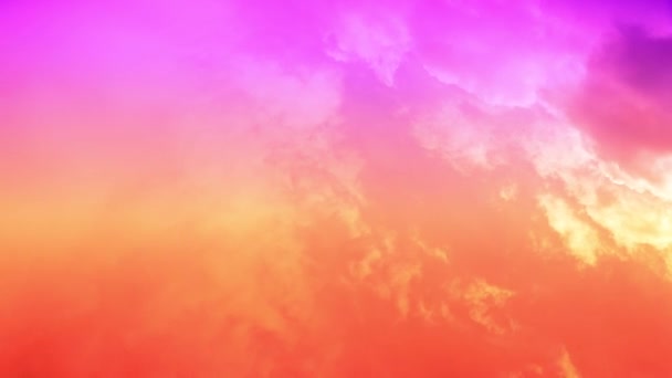 Time lapse Beeldmateriaal paars violet Cloudscape bewolkt. — Stockvideo