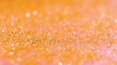 Sıcak renkli gerçek fotografik turuncu Bokeh ışıkları soyut arkaplan