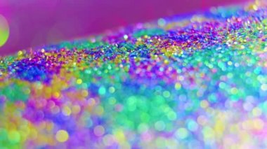 Çok renkli arkaplan dokusunun seçici odak noktası güzel bokeh ile