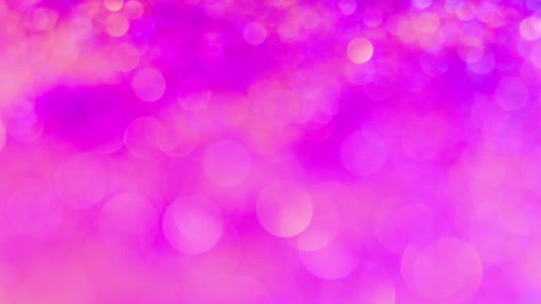 紫色圆形Bokeh粒子闪烁奖励灰尘梯度抽象背景 — 图库视频影像