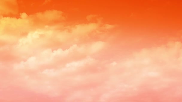 Lato Tętniące Życiem Pomarańczowy Złoty Czas Niebo Upływa Pogoda Naturalna — Wideo stockowe