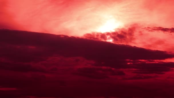 Time Lapse Purple Sky Vibrant Clouds Flowing Amazing Colorful Clouds — Wideo stockowe