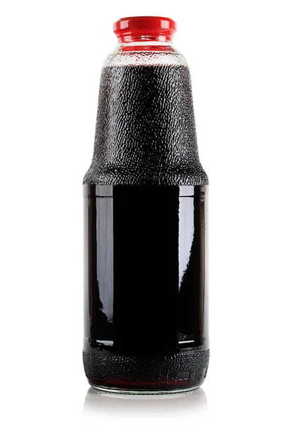 Uma garrafa de suco de romã — Fotografia de Stock