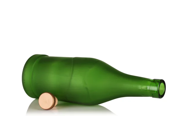 Empty bottle green glass — Stock Photo, Image