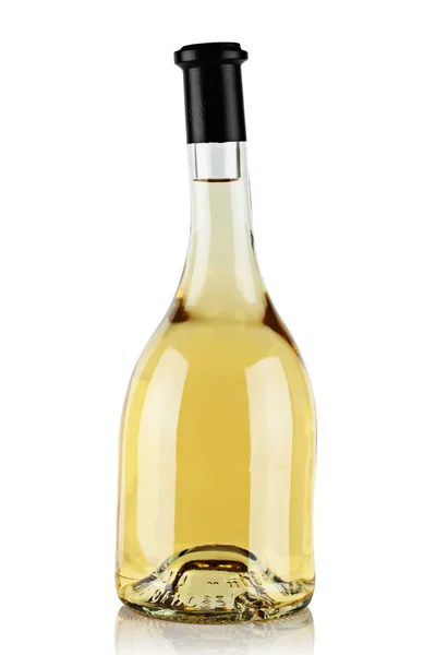 Una bottiglia di vino bianco . — Foto Stock