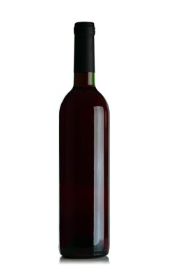 Bir şişe kırmızı şarap..