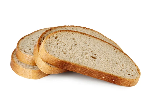 Čtyři plátky chleba. — Stock fotografie
