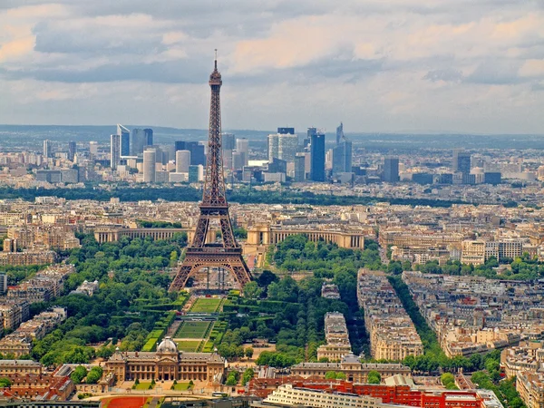 View from Montparnasse tower to the Paris city — Stock Photo, Image