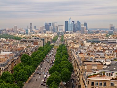 Paris şehir manzaralı savunma bölgesi