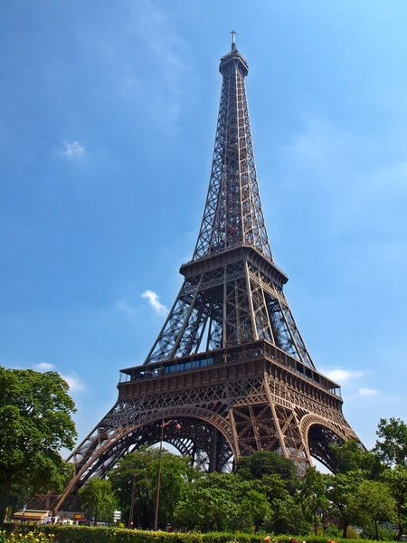 Miast europejskich - miasto Paryż - Wieża Eiffla. — Zdjęcie stockowe