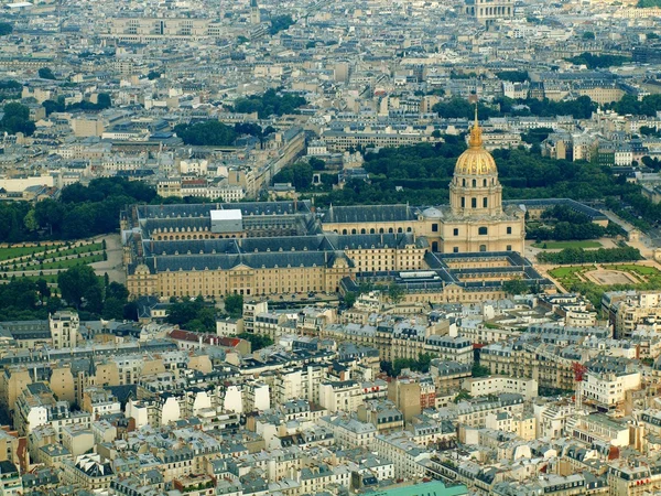 Párizs város légi felvétel a Eiffel-torony — Stock Fotó