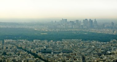 akşam Paris - Fransa'nın başkenti görünümü