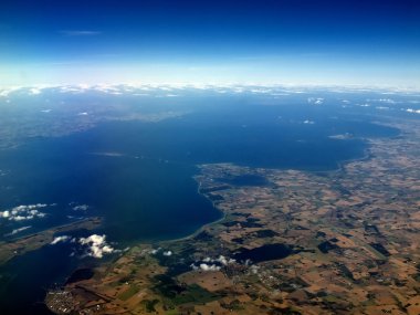 korsor - Danimarka nyborg şehirler üzerinde uçuş