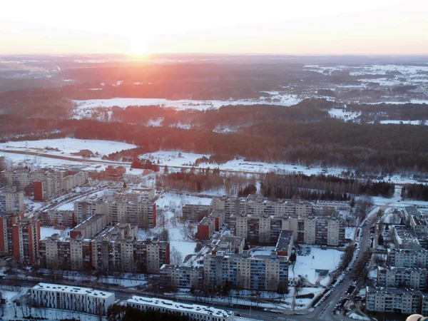 Vilnius città vista aerea — Foto Stock