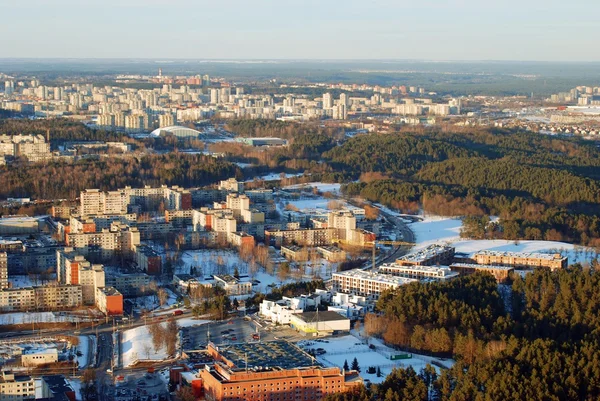 Vilnius vista aérea da cidade — Fotografia de Stock