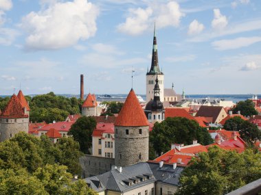 Tallinn hava panorama manzara yaz