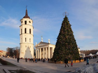 Şehir Noel ağacı, vilnius, Litvanya 